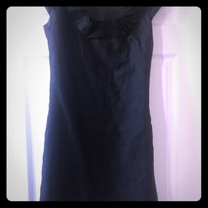 JCrew Wool work dress ruffled neck line